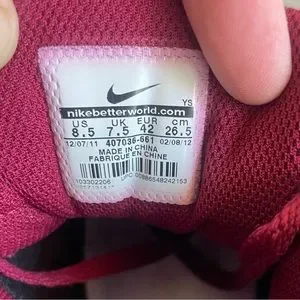 Nike | Shoes | Nike Prestige Iii Maroon High Tops | Poshmark display picture 1